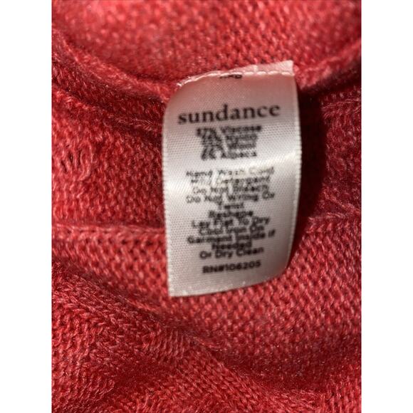 Sundance Women’s Sz PS Pink Button Front Cardigan Sweater Wool Alpaca Blend - Picture 10 of 11